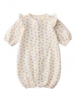 ツーウェイオール（2WAYオール）|【La Stella】総柄キルトフリル２WAYオール|リボン柄