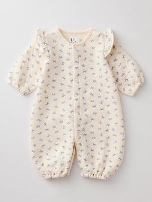 ツーウェイオール（2WAYオール）|【La Stella】総柄キルトフリル２WAYオール