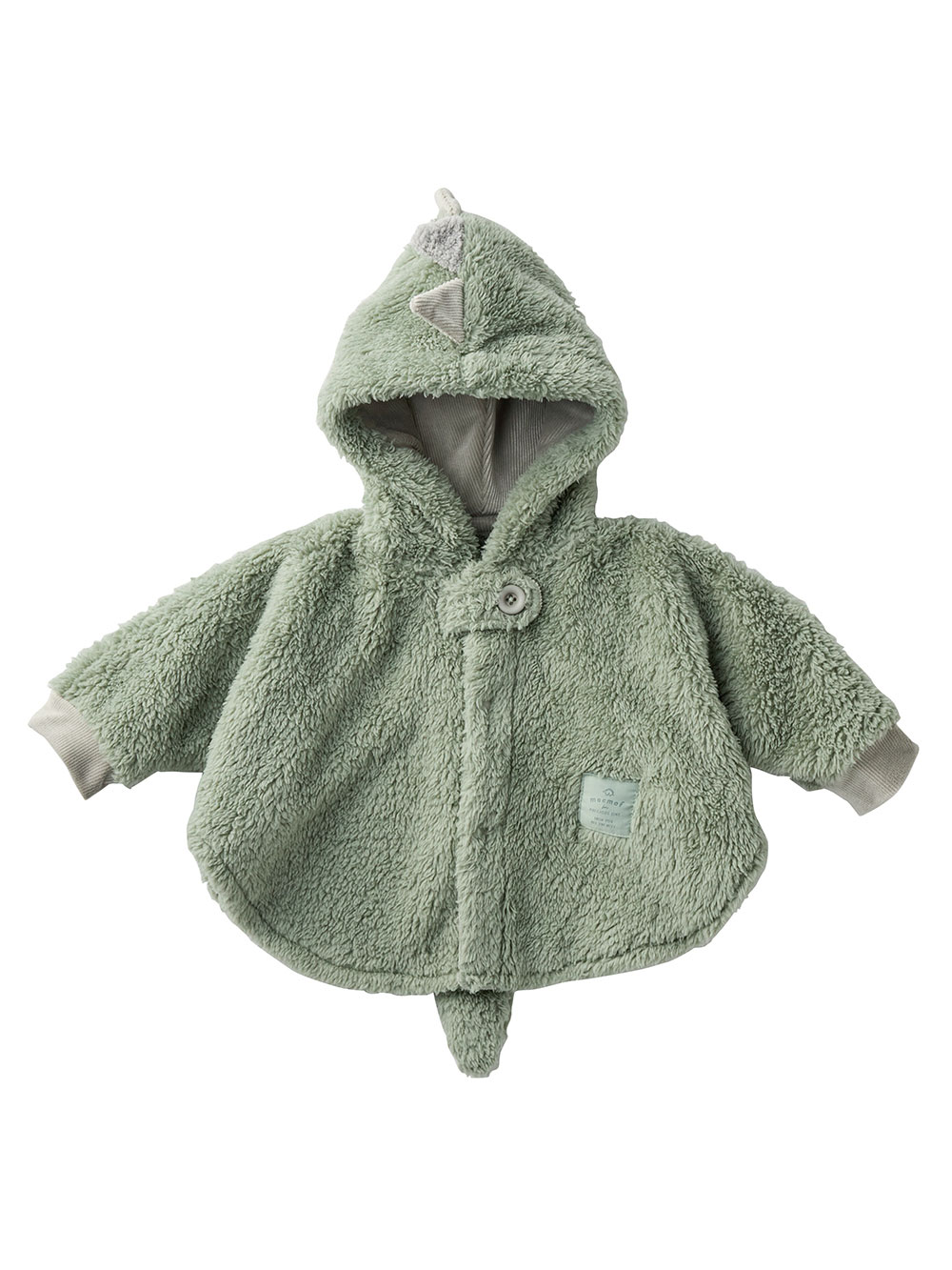 ベビー アウター|【mocmof】ぬいぐるみケープ|ライトグリーン