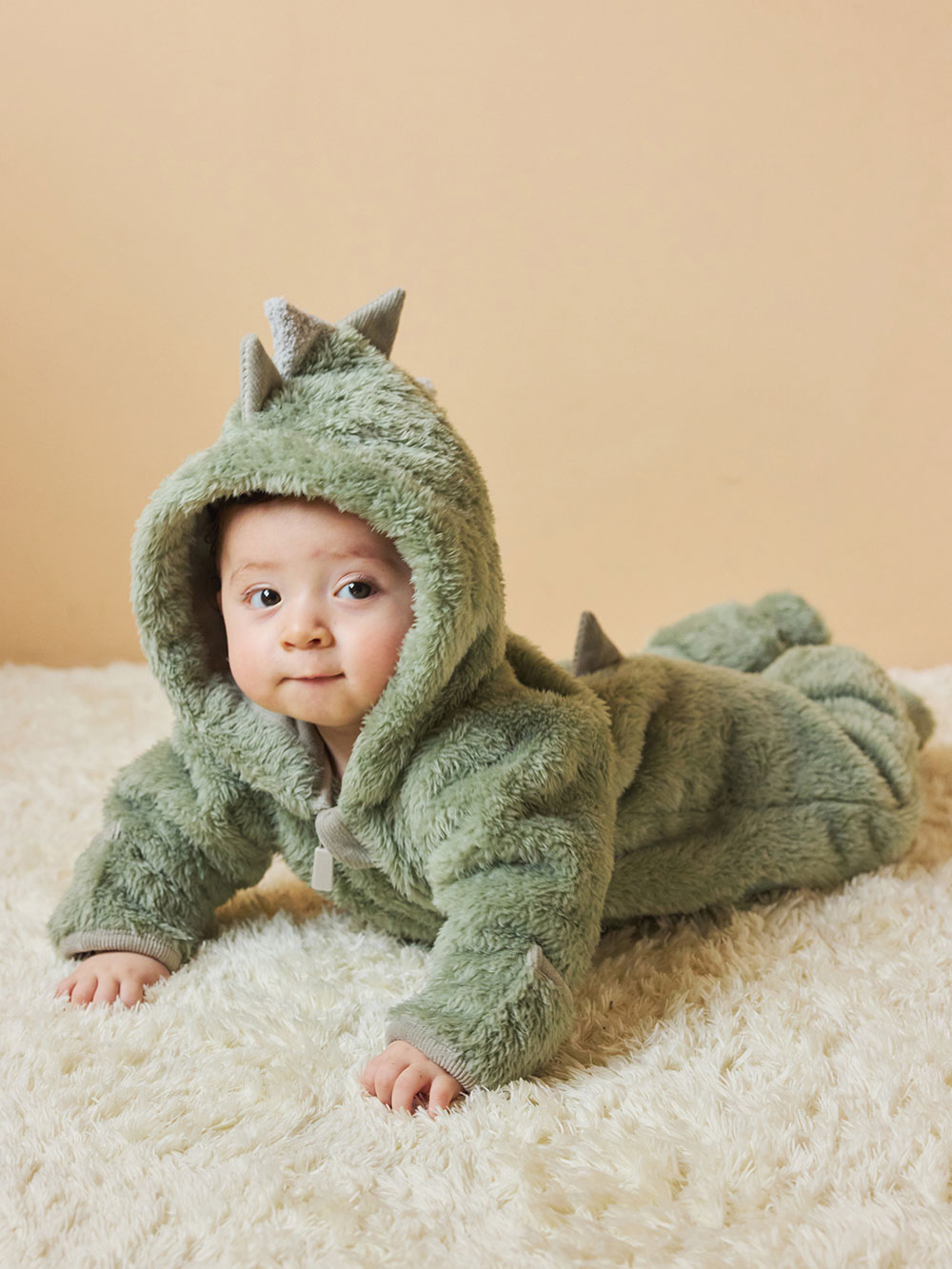 ベビー アウター|【mocmof】ぬいぐるみスーツ|ライトグリーン