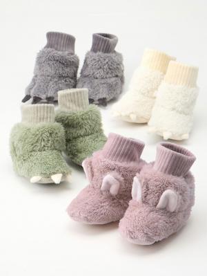 ベビーシューズ・ファーストシューズ・ベビー靴下|【mocmof】ぬいぐるみブーティ