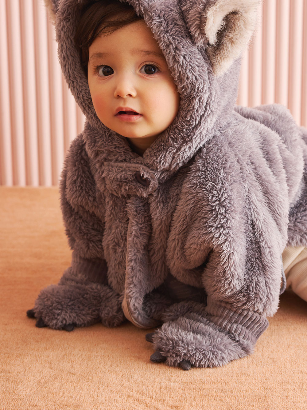 ベビー 小物|【mocmof】肉球ミトン|チャコール