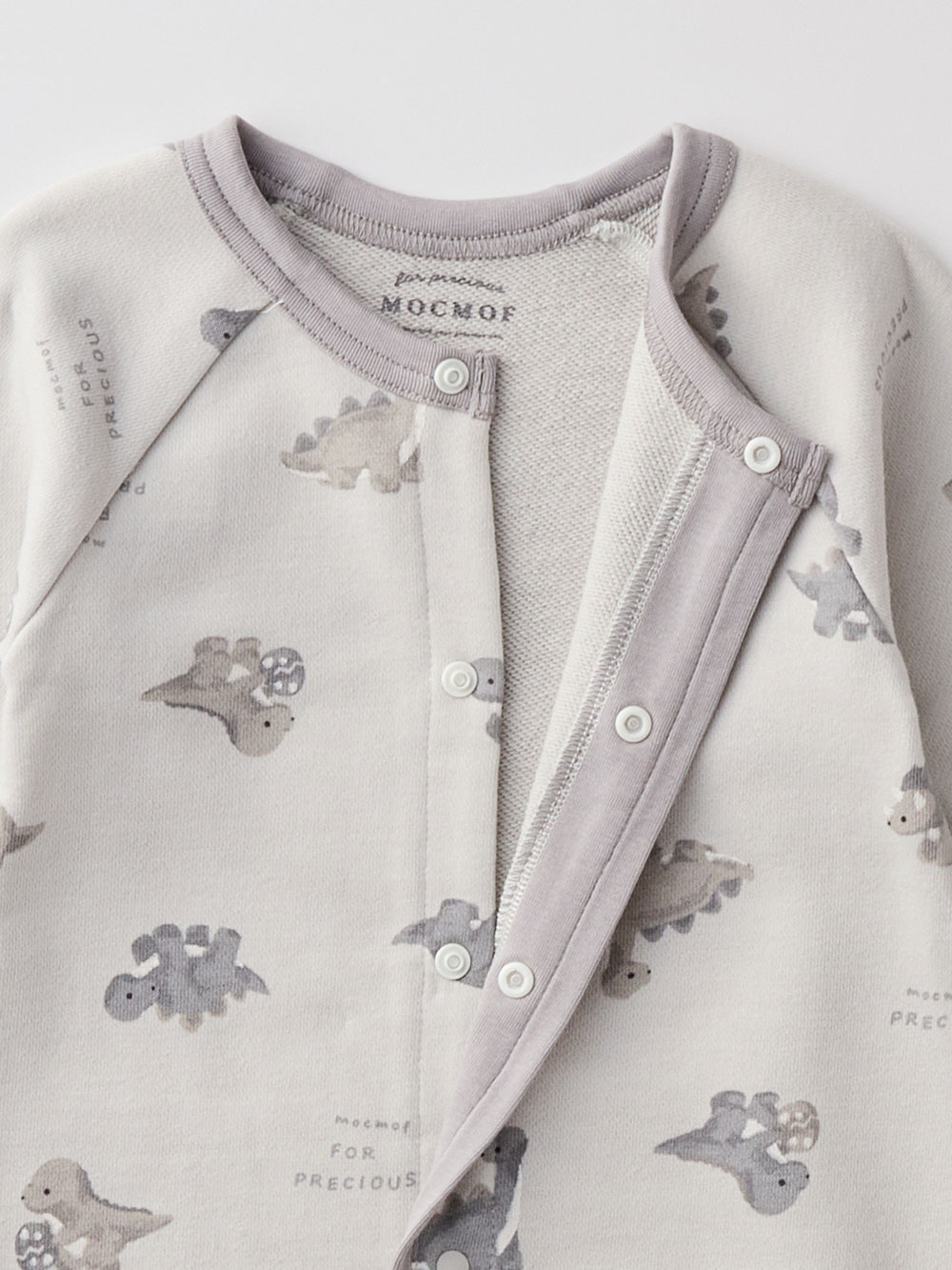 ロンパース・カバーオール|【mocmof】恐竜柄ロンパース