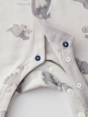 ロンパース・カバーオール|【mocmof】恐竜柄ロンパース