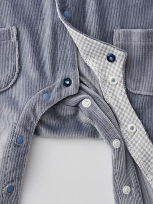 ロンパース・カバーオール|【mocmof】サロペット重ね着風カバーオール