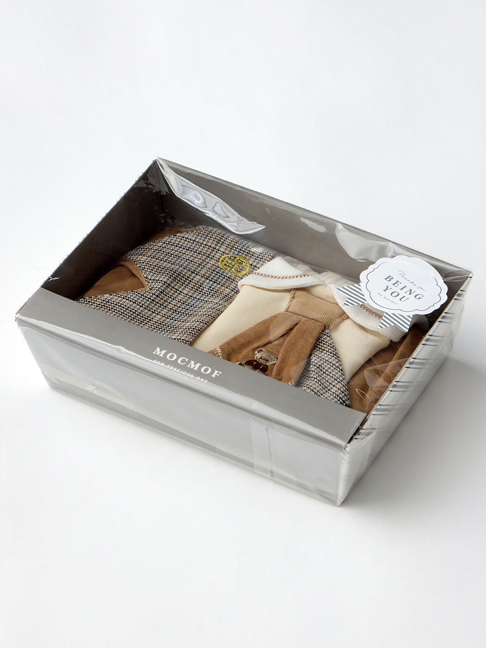 スタイ（よだれかけ）|【mocmof】男の子おめかしギフトセット