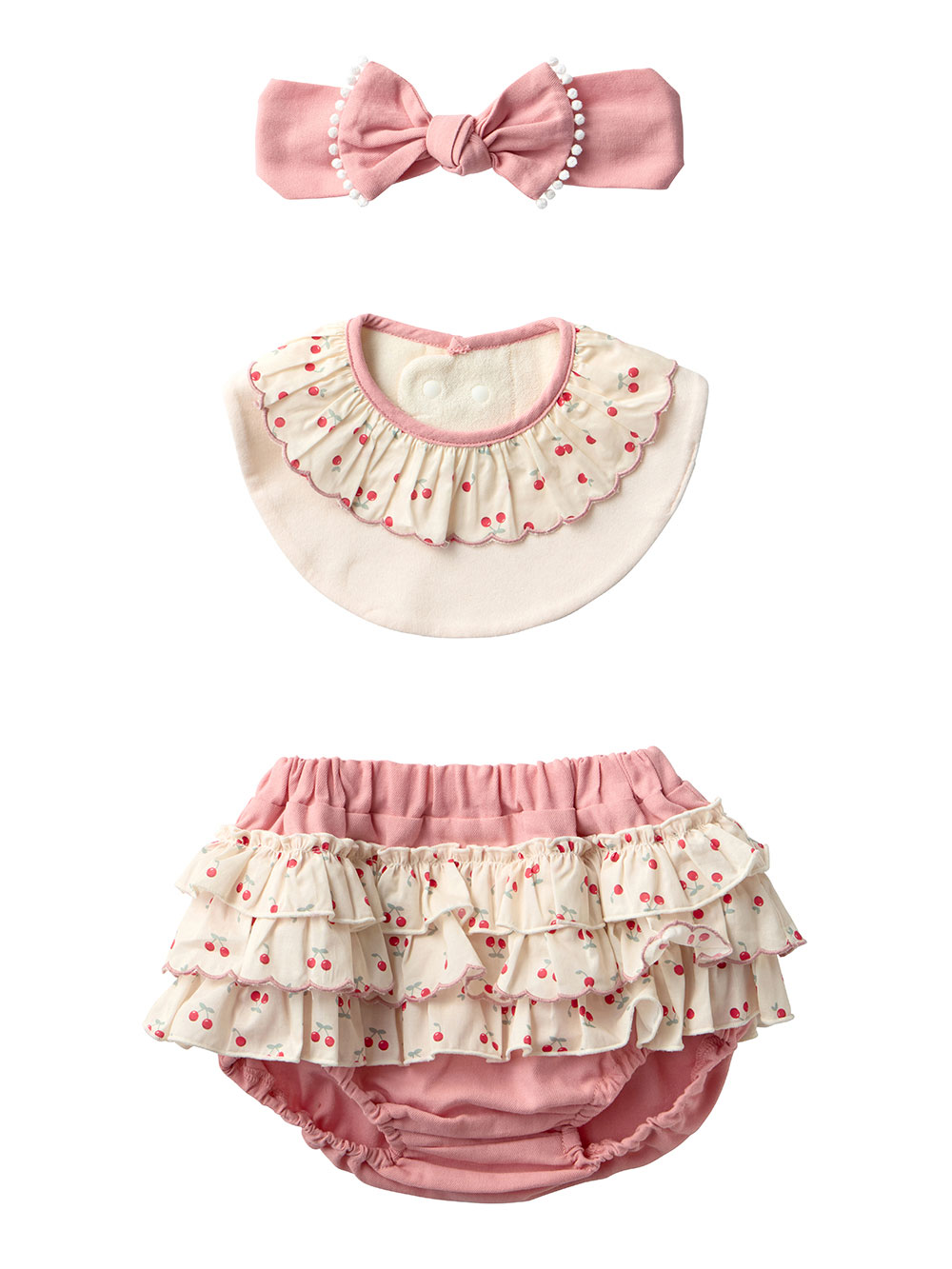 mocmof】女の子おめかしギフトセット | スタイ（よだれかけ