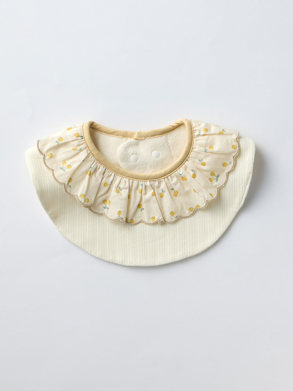 スタイ（よだれかけ）|【mocmof】女の子おめかしギフトセット|イエロー