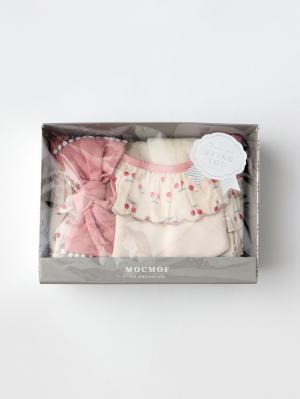 スタイ（よだれかけ）|【mocmof】女の子おめかしギフトセット