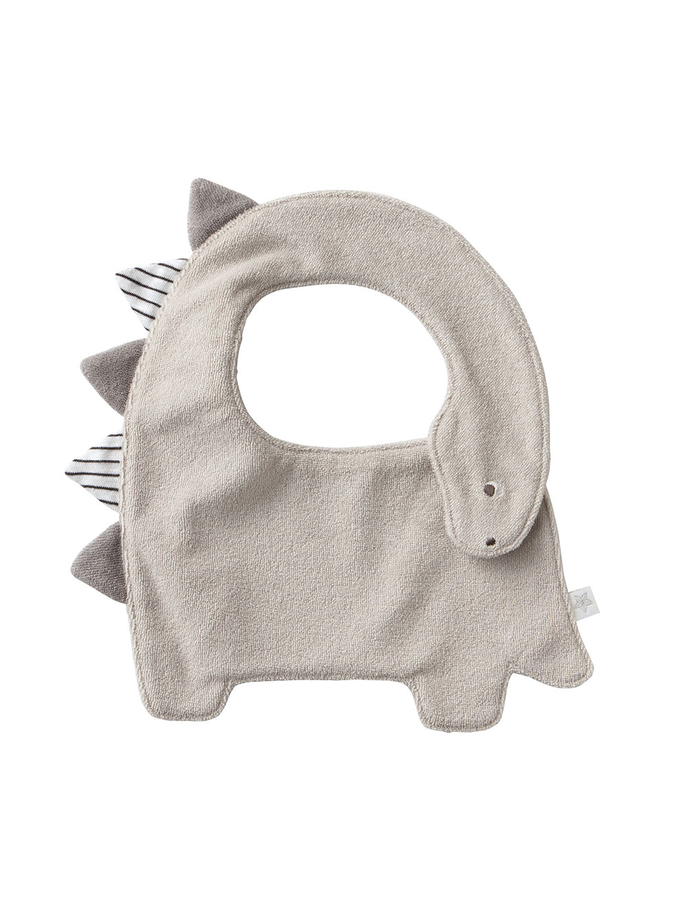 スタイ（よだれかけ）|【mocmof】恐竜スタイ|ライトグレー