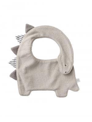 スタイ（よだれかけ）|【mocmof】恐竜スタイ|ライトグレー