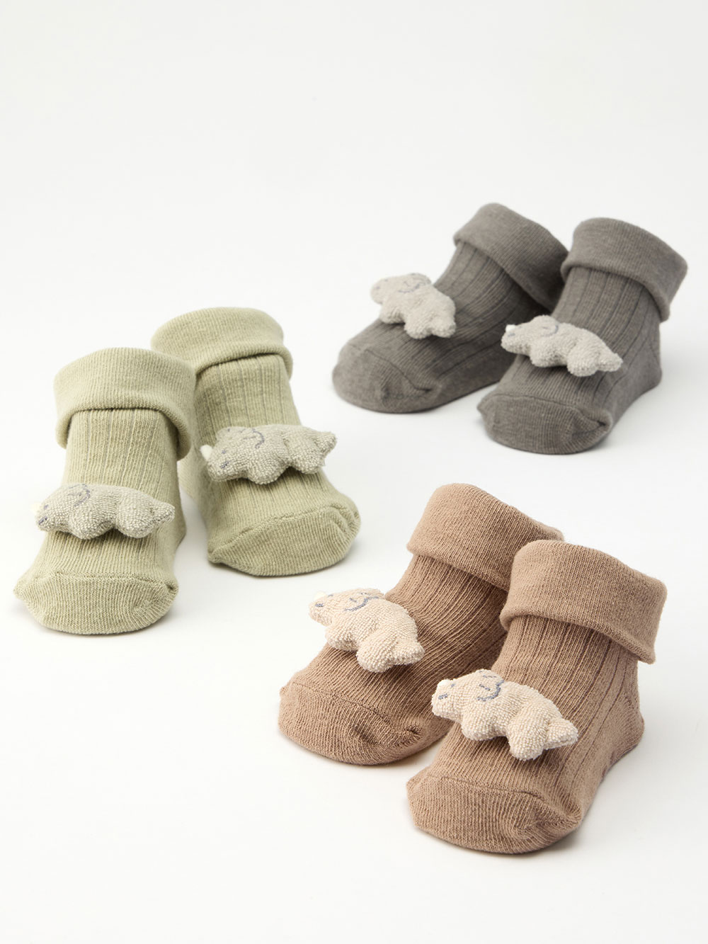 ベビーシューズ・ファーストシューズ・ベビー靴下|【mocmof】恐竜ベビーソックス