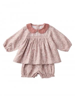 【cotocotto】花柄起毛ミルキースーツ51790