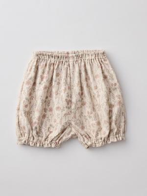 ベビー ワンピース|【cotocotto】花柄起毛ミルキースーツ|アイボリー