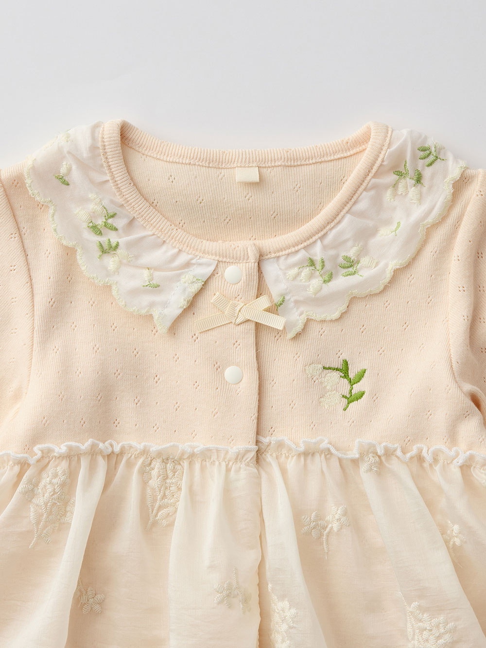 ロンパース・カバーオール|【Little s.t. by s.t.closet】すずらん刺繍カバーオール