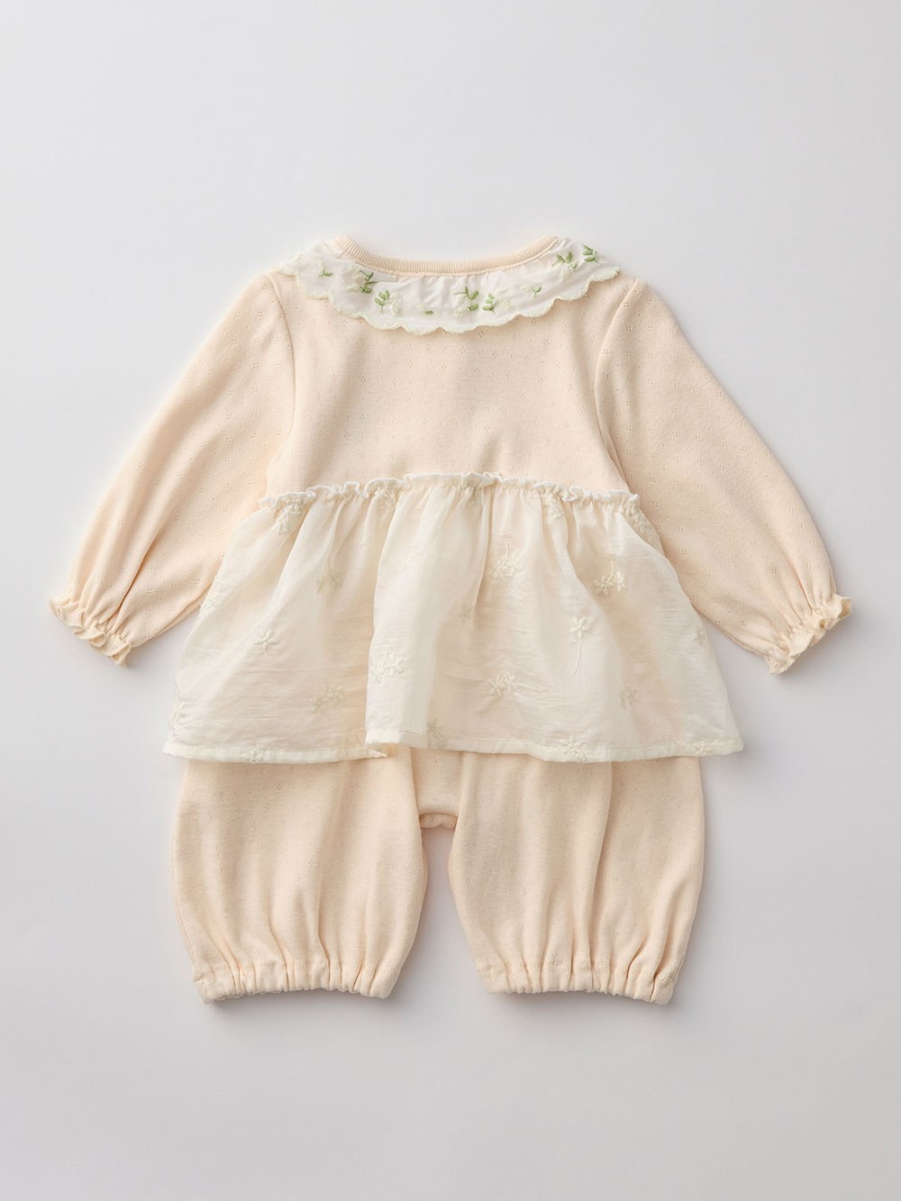 ロンパース・カバーオール|【Little s.t. by s.t.closet】すずらん刺繍カバーオール