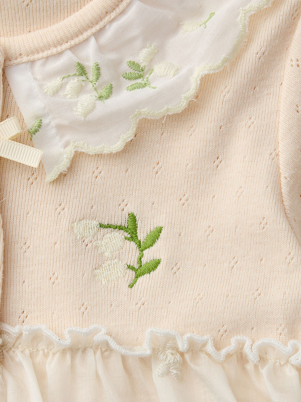 ロンパース・カバーオール|【Little s.t. by s.t.closet】すずらん刺繍カバーオール