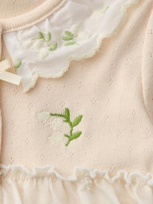 ロンパース・カバーオール|【Little s.t. by s.t.closet】すずらん刺繍カバーオール