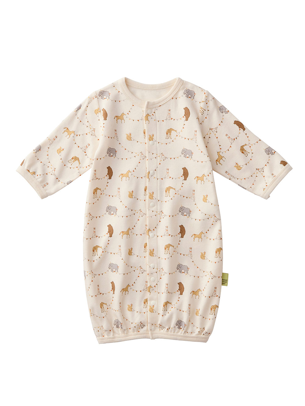 ツーウェイオール（2WAYオール）|【MAKE YOUR DAY】総柄スムース２WAYオール|動物柄