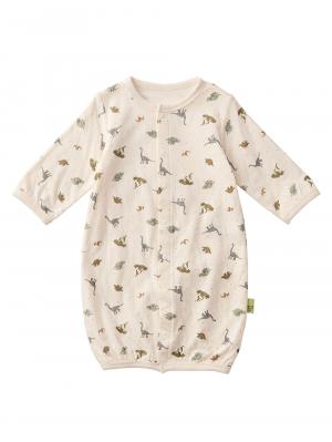 ツーウェイオール（2WAYオール）|【MAKE YOUR DAY】総柄接結２WAYオール|恐竜柄