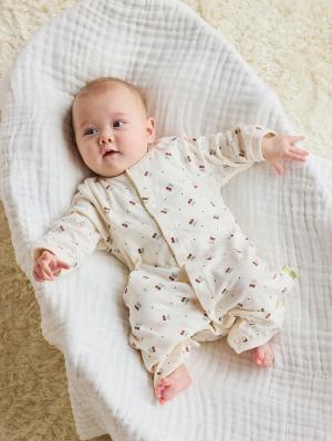 ツーウェイオール（2WAYオール）|【MAKE YOUR DAY】総柄接結２WAYオール|さくらんぼ柄