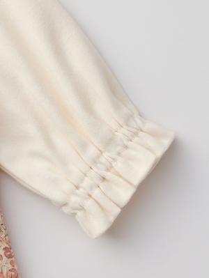 ロンパース・カバーオール|【MAKE YOUR DAY】花柄バルーンロンパース