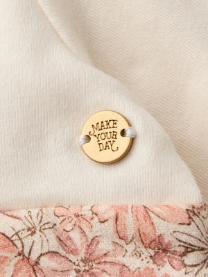 ロンパース・カバーオール|【MAKE YOUR DAY】花柄バルーンロンパース