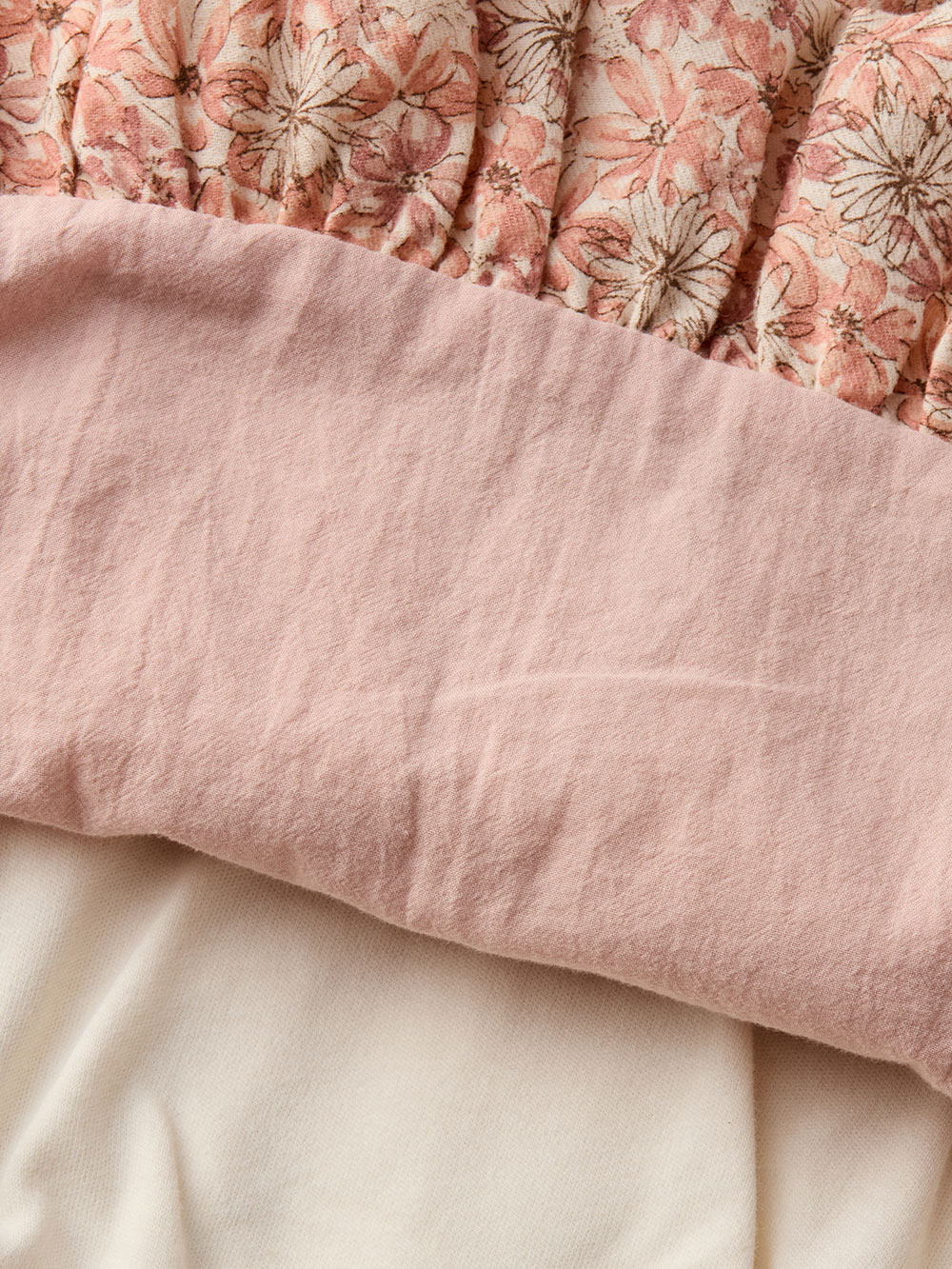 ロンパース・カバーオール|【MAKE YOUR DAY】花柄バルーンロンパース