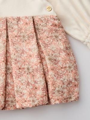 ロンパース・カバーオール|【MAKE YOUR DAY】花柄バルーンロンパース