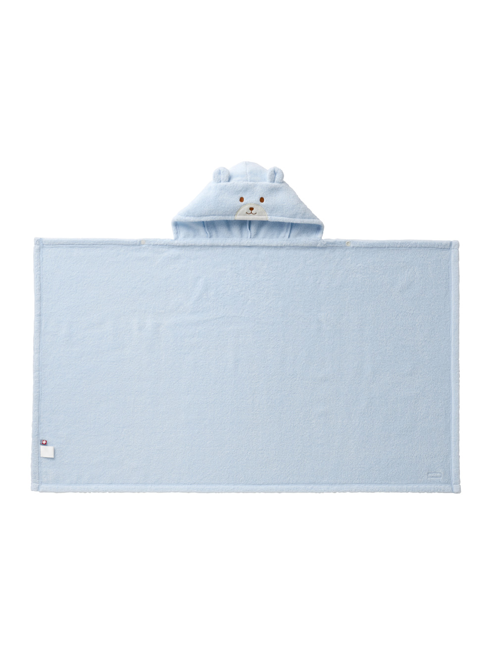 赤ちゃん お風呂・ベビースキンケア|【ミキハウス】無撚糸バスポンチョセット