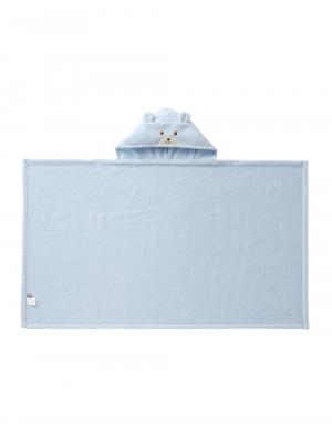 赤ちゃん お風呂・ベビースキンケア|【ミキハウス】無撚糸バスポンチョセット