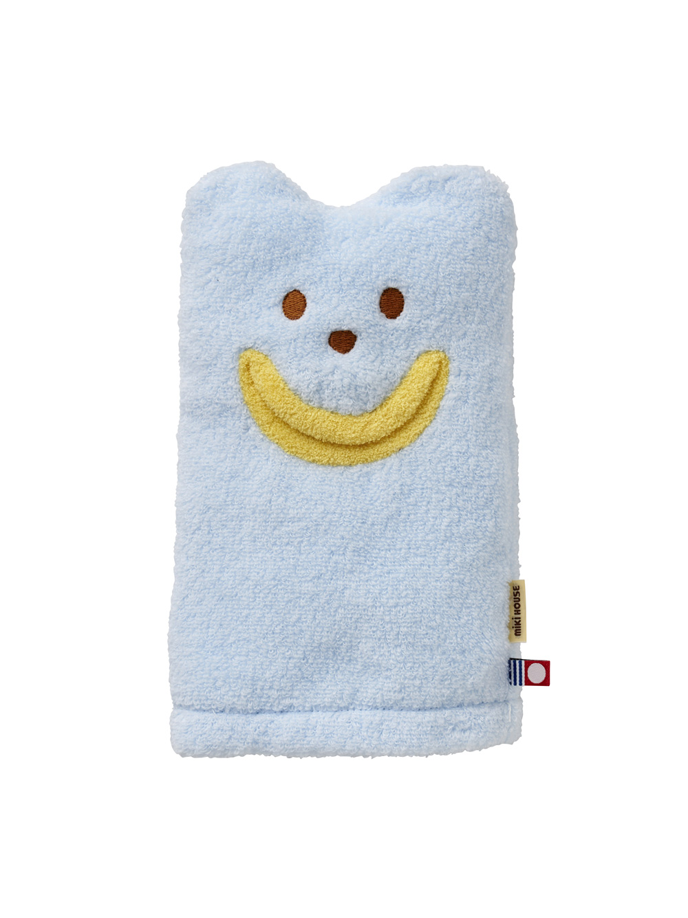 赤ちゃん お風呂・ベビースキンケア|【ミキハウス】無撚糸バスポンチョセット