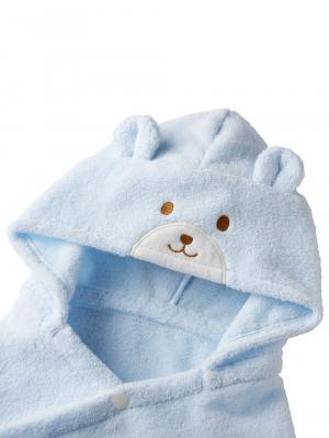 赤ちゃん お風呂・ベビースキンケア|【ミキハウス】無撚糸バスポンチョセット