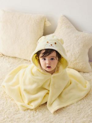 【ミキハウス】無撚糸バスポンチョセット51796