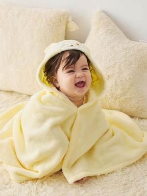 赤ちゃん お風呂・ベビースキンケア|【ミキハウス】無撚糸バスポンチョセット