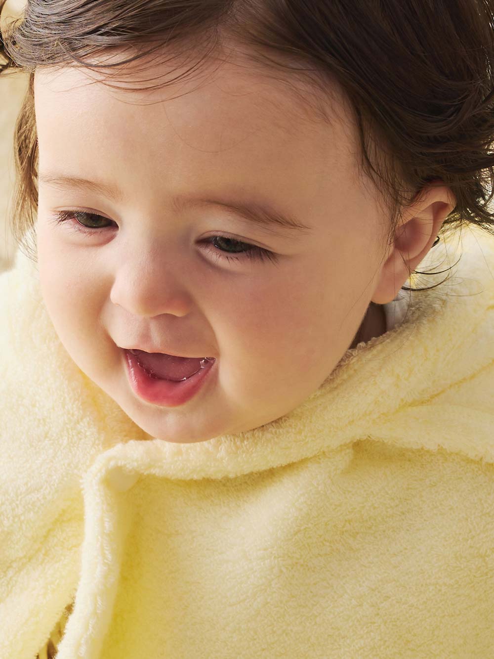 赤ちゃん お風呂・ベビースキンケア|【ミキハウス】無撚糸バスポンチョセット