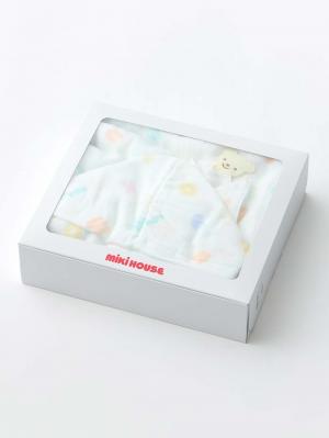 ミキハウス】ガーゼバスポンチョセット | 赤ちゃん お風呂