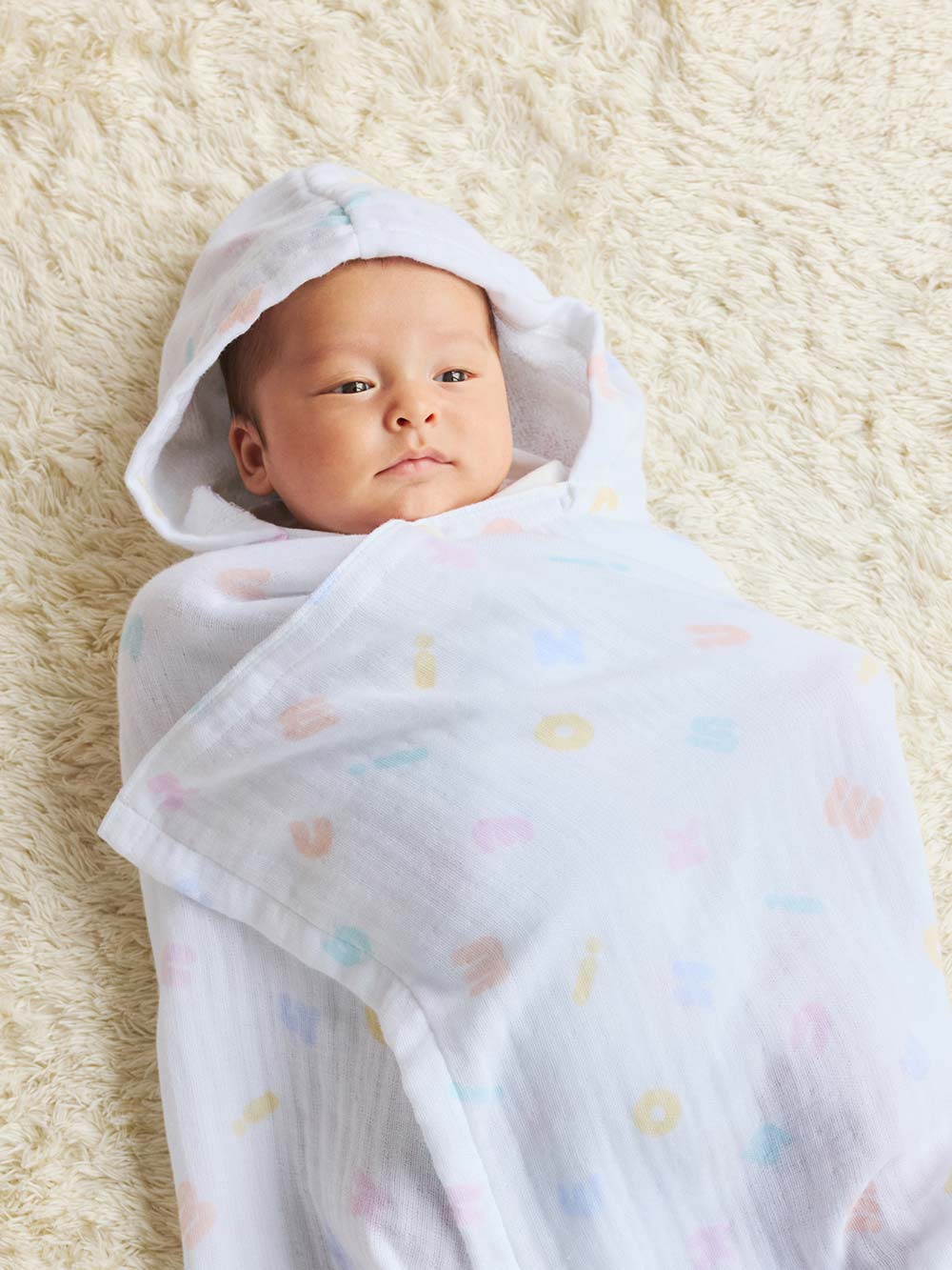 赤ちゃん お風呂・ベビースキンケア|【ミキハウス】ガーゼバスポンチョセット