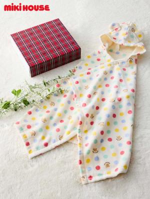 赤ちゃん お風呂・ベビースキンケア|【ミキハウス】バスポンチョ|マルチ