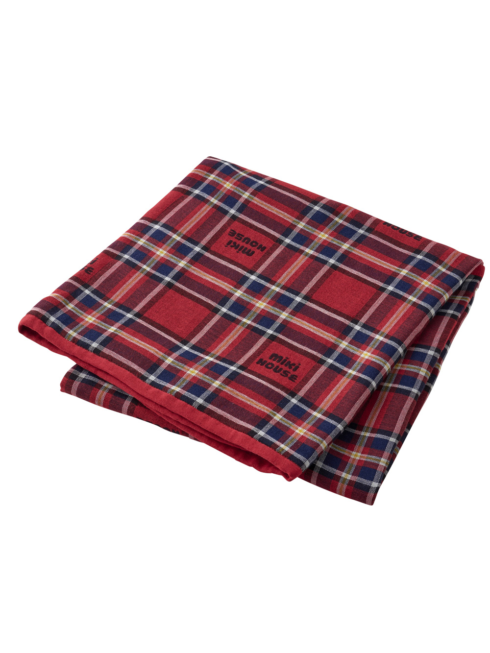 ベビー ブランケット・タオルケット|【ミキハウス】マルチケット|レッド