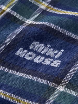 ベビー ブランケット・タオルケット|【ミキハウス】マルチケット|ネイビー