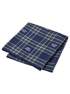 ベビー ブランケット・タオルケット|【ミキハウス】マルチケット|ネイビー