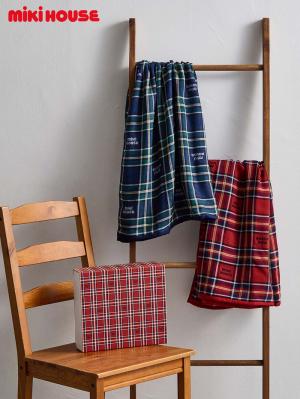 ベビー ブランケット・タオルケット|【ミキハウス】マルチケット|レッド