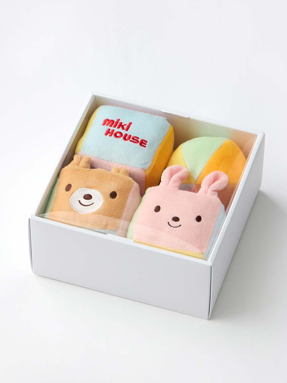 ミキハウス】ベビーキューブ | ベビーおもちゃ(品番：51801