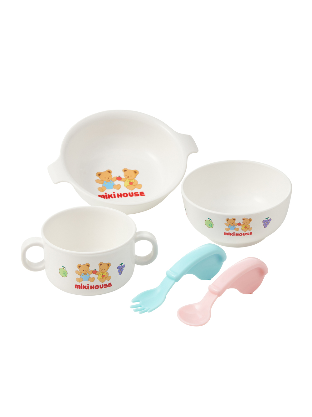 授乳・調乳・お食事|【ミキハウス】テーブルウェア5点セット