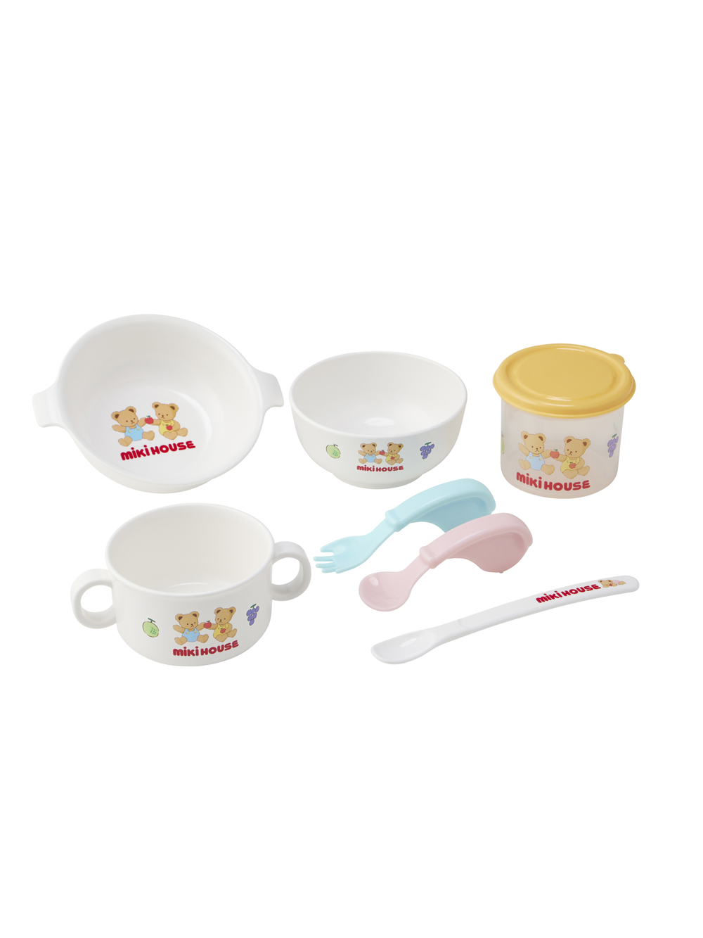 授乳・調乳・お食事|【ミキハウス】テーブルウェア7点セット