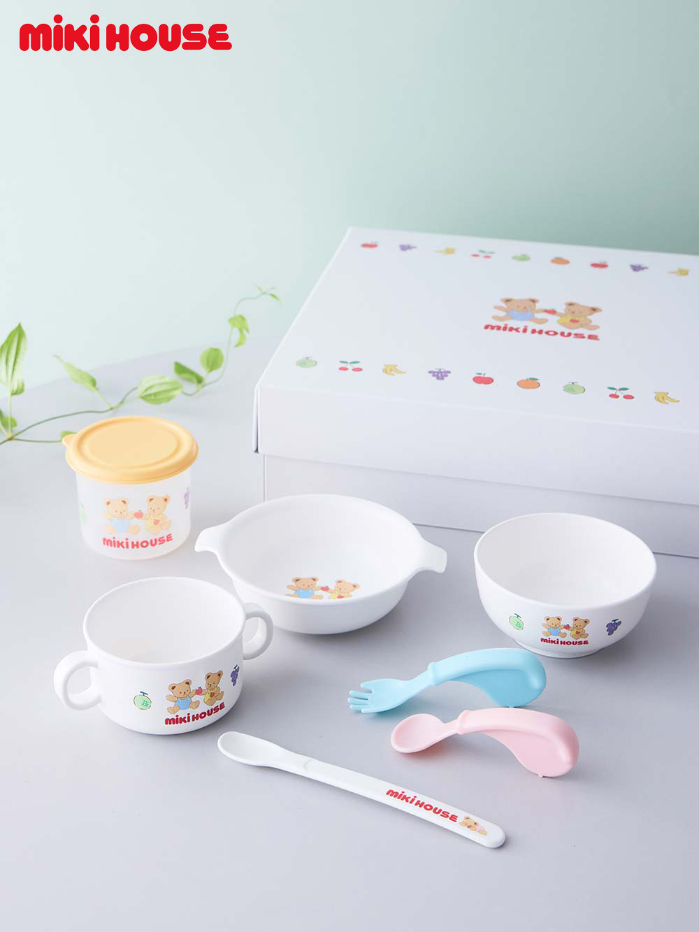 授乳・調乳・お食事|【ミキハウス】テーブルウェア7点セット|ー