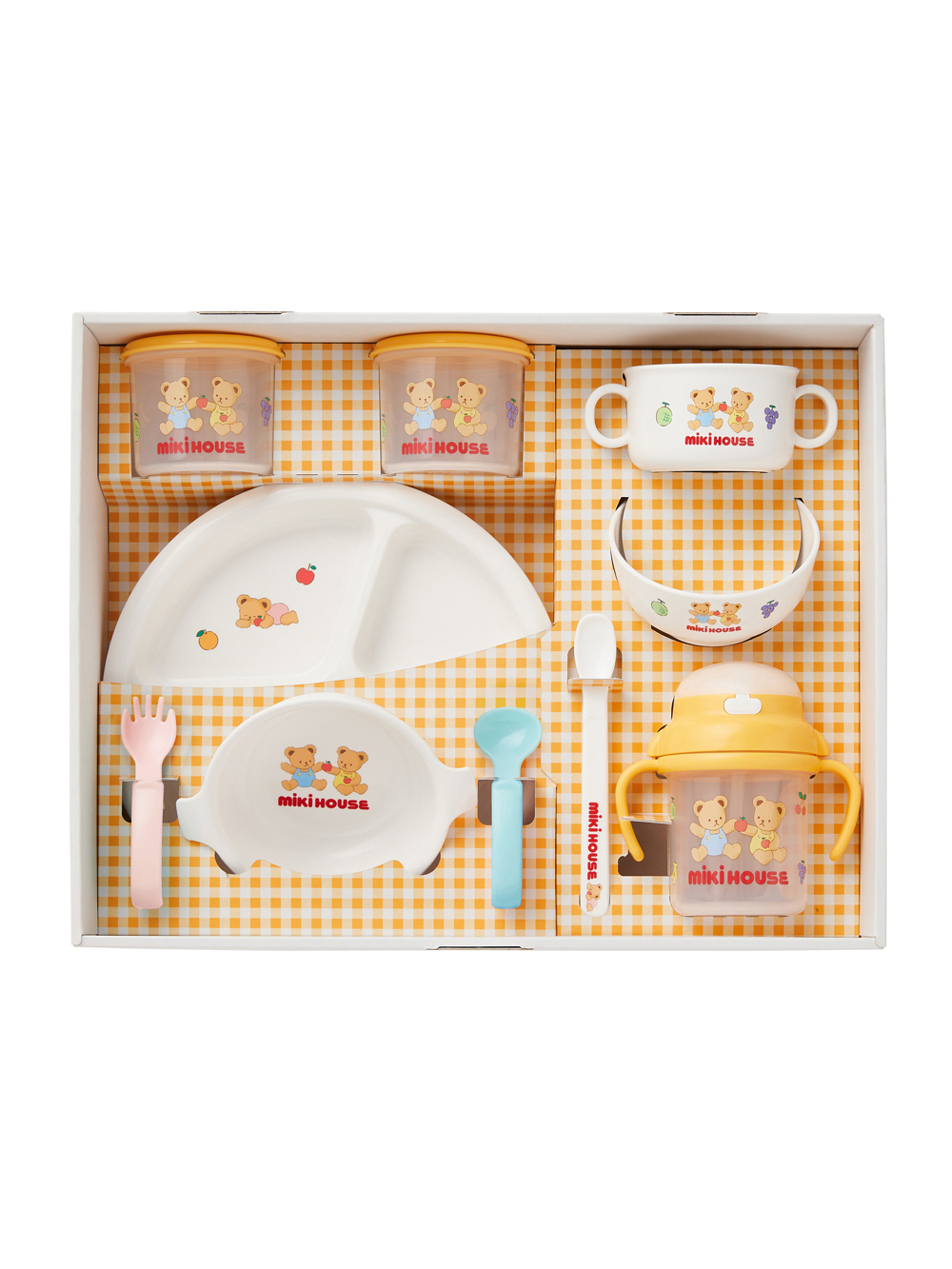 授乳・調乳・お食事|【ミキハウス】テーブルウェア10点セット