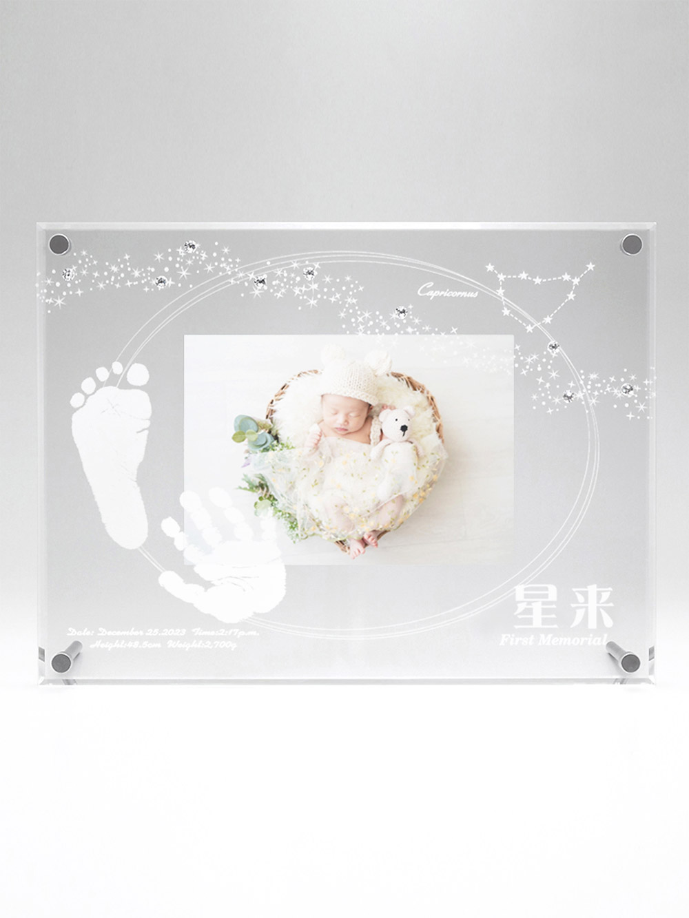 メモリアルグッズ|【ちあき工房】星に願いをスワロフスキー|ー