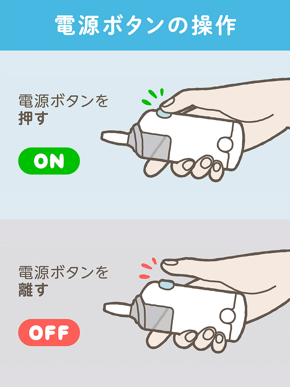 赤ちゃん お風呂・ベビースキンケア|電動鼻水吸引器 ハンディ